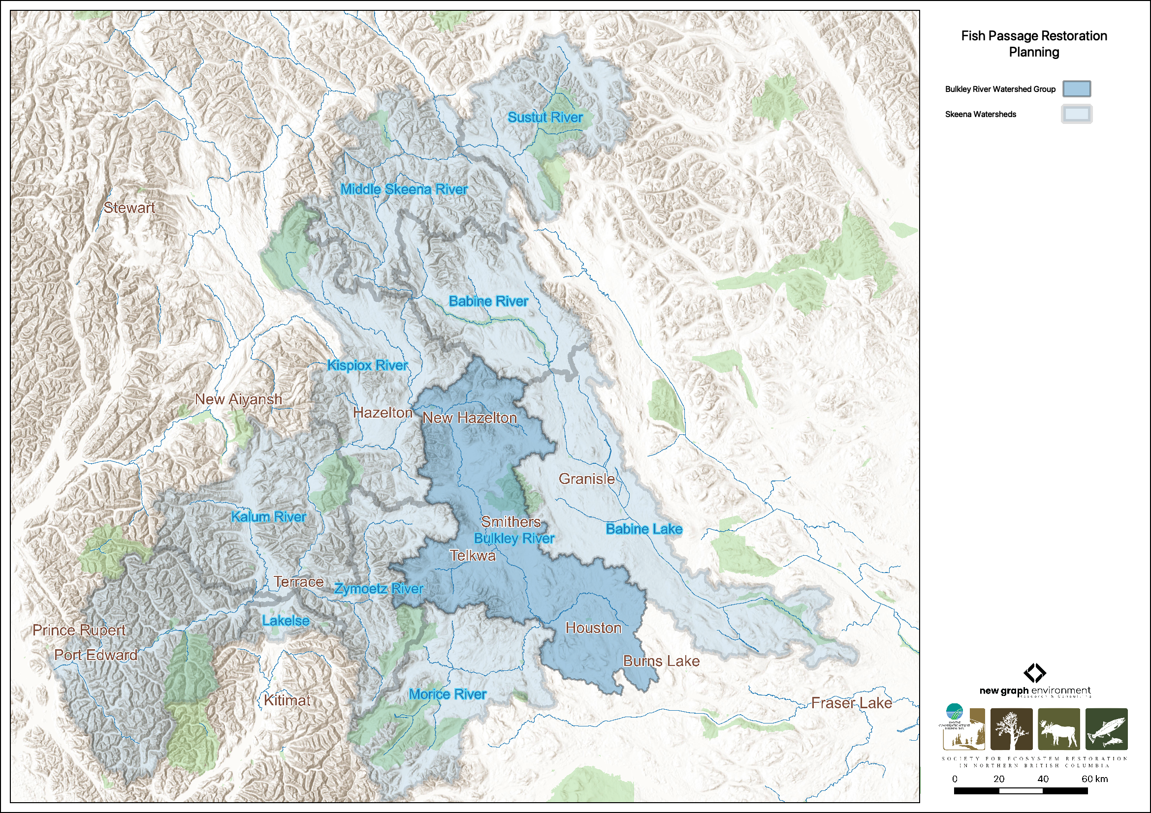 Overview map of Study Areas