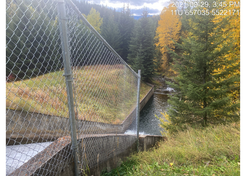 Teck Coal Limited dam (15m high and 55% gradient) on Harmer Creek.