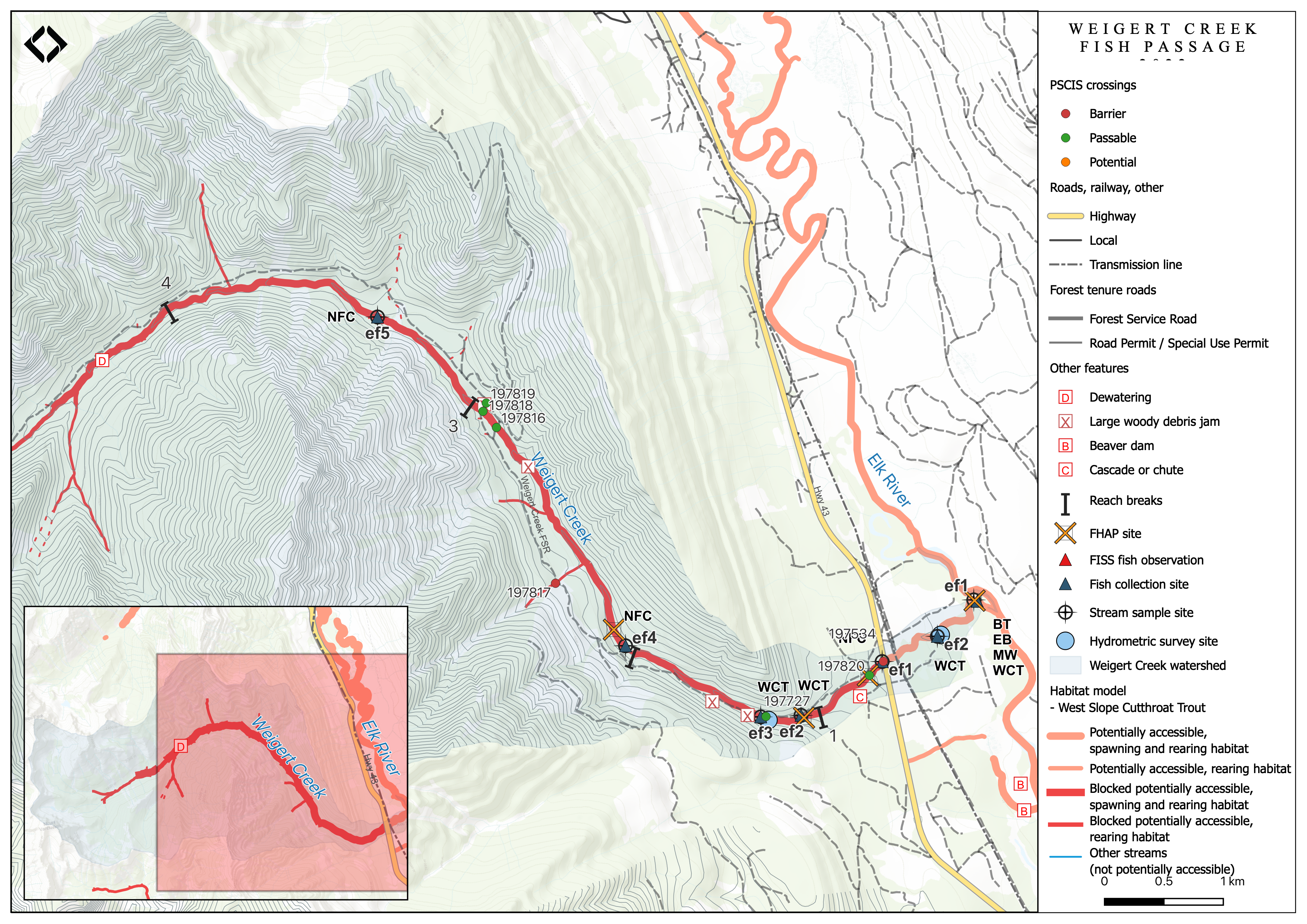 Map of Weigert Creek