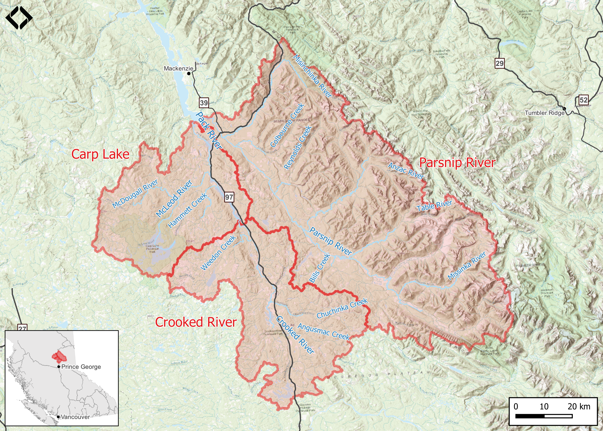 Overview map of Study Area